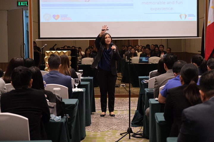 Maria Susanna F. Edilo, accredited trainer for the Filipino Brand of Service Excellence (FBSE) Training, talks about how to elevate customer experience with the associates of Eastwood Richmonde Hotel, Richmonde Ortigas, and Hotel Lucky Chinatown.