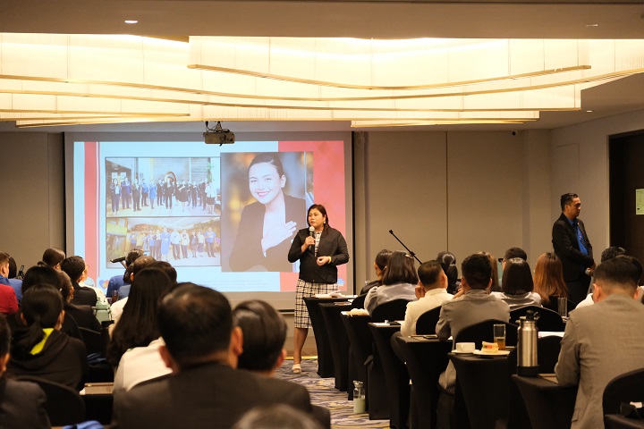 Reg. Dir. Sharlene Batin of the Department of Tourism Metro Manila, share insights to inspire the FBSE attendees from the Kingsford Hotel Manila and Twin Lakes Hotel.